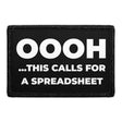 Oooh ...This Calls For A Spreadsheet - Removable Patch