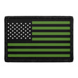 Green Stripe American Flag Removable Patch
