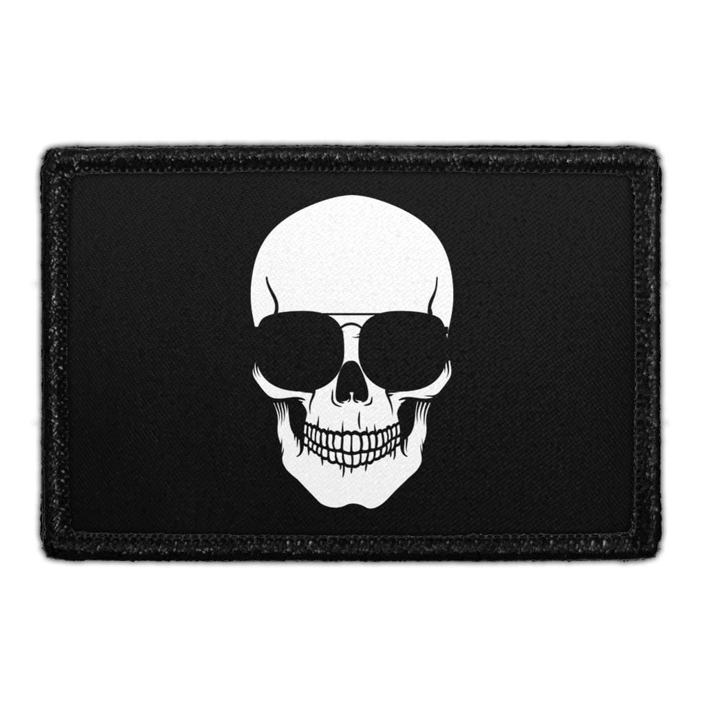 Skull With Sunglasses Removable Patch