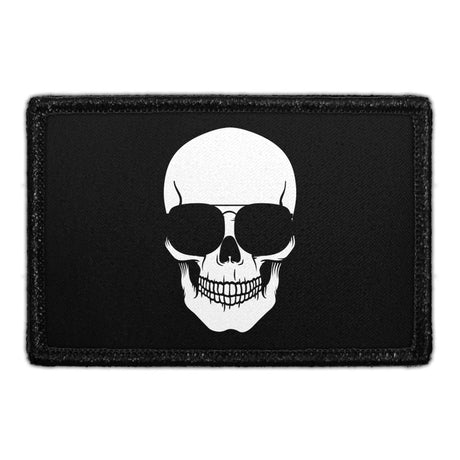 Skull With Sunglasses Removable Patch