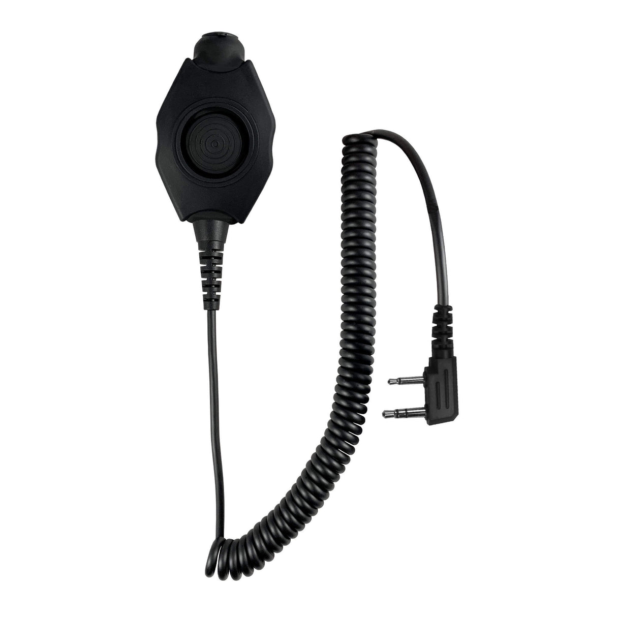 PolTact V1 Tactical Comms Headset mit aktivem Gehörschutz – 2 Pin Kenwood, Baofeng, BTECH, Rugged Radios, Diga-Talk, TYT, AnyTone, Alinco, Relm/BK Radio, Quansheng, Wouxon, Retevis