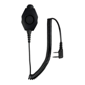 Tactical Radio Amplified PTT for Headset: NATO/Military Wiring, Gentex, Ops-Core, OTTO, 3M Peltor ComTac, XPI, MSA, Helicopter, & More - 2 Pin Kenwood, Baofeng, BTECH, Rugged Radios, AnyTone, Alinco, Relm/BK Radio, Wouxon, Retevis