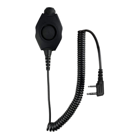 Tactical Radio Amplified PTT for Headset: NATO/Military Wiring, Gentex, Ops-Core, OTTO, 3M Peltor ComTac, XPI, MSA, Helicopter, & More - 2 Pin Kenwood, Baofeng, BTECH, Rugged Radios, AnyTone, Alinco, Relm/BK Radio, Wouxon, Retevis