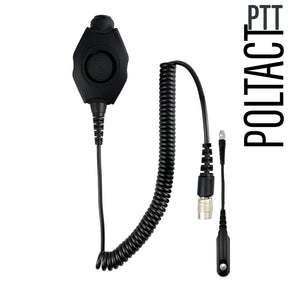 Tactical Radio Adapter/PTT for Headset Quick Disconnect(Hirose): NATO/Military Wiring, Gentex, Ops-Core, OTTO, Select Peltor Models, Helicopter & More - BaoFeng: UV9G, UV9R/Plus, UV9R Pro, BF-A58, BF-558, BF-N9, UV-XR, GT-3WP, BF-9700, UV-5S, BF-R760