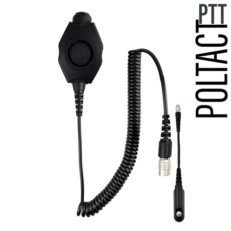 Tactical Radio Adapter/PTT for Headset Quick Disconnect(Hirose): NATO/Military Wiring, Gentex, Ops-Core, OTTO, Select Peltor Models, Helicopter & More - BaoFeng: UV9G, UV9R/Plus, UV9R Pro, BF-A58, BF-558, BF-N9, UV-XR, GT-3WP, BF-9700, UV-5S, BF-R760