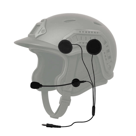 Tactical In Helmet & Push To Talk Kit - All Kenwood TK & NEXEDGE (NX) 2-Pin, Baofeng, BTECH, Rugged Radios, Diga-Talk, TYT, AnyTone, Alinco, Relm/BK Radio, Quansheng, Wouxon, Retevis, Rocky Talkie Mountain Radio