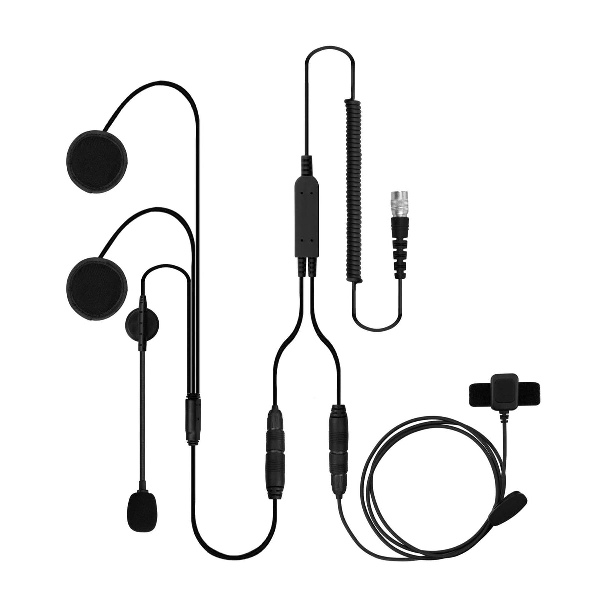 In Helmet & Push To Talk Kit - Quick Disconnect (Hirose): 2 Pin Kenwood, Baofeng, BTECH, Rugged Radios, Diga-Talk, TYT, AnyTone, Alinco, Relm/BK Radio, Quansheng, Wouxon, Retevis, Rocky Talkie Mountain Radio