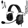 PolTact V1 Taktisches Kommunikations-Headset mit aktivem Gehörschutz - BaoFeng: UV9G, UV9R, UV9R Plus, UV9R Pro, BF-A58, BF-558, BF-N9, UV-XR, GT-3WP, BF-9700, UV-5S, BF-R760, UV-82WP