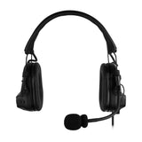 PolTact V1 Tactical Comms Headset mit aktivem Gehörschutz – 2 Pin Kenwood, Baofeng, BTECH, Rugged Radios, Diga-Talk, TYT, AnyTone, Alinco, Relm/BK Radio, Quansheng, Wouxon, Retevis