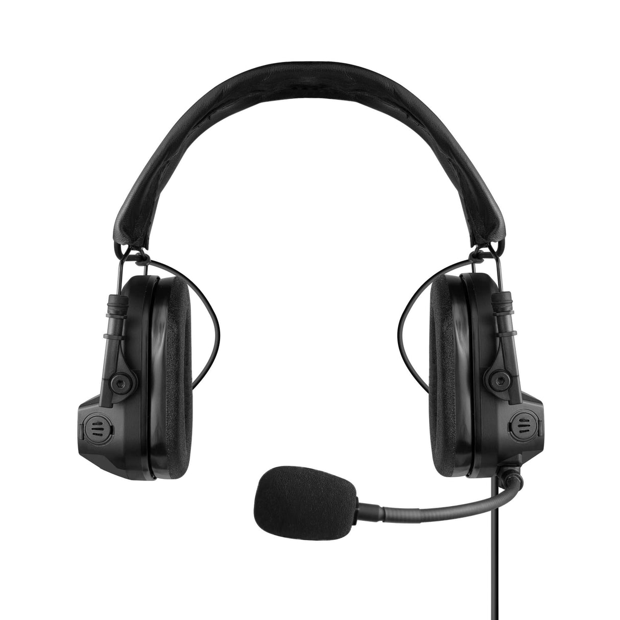 PolTact V2 Taktisches Kommunikationshelm-Headset mit aktivem Gehörschutz – 2-poliger Kenwood, Baofeng, BTECH, Rugged Radios, Diga-Talk, TYT, AnyTone, Alinco, Relm/BK Radio, Quansheng, Wouxon, Retevis