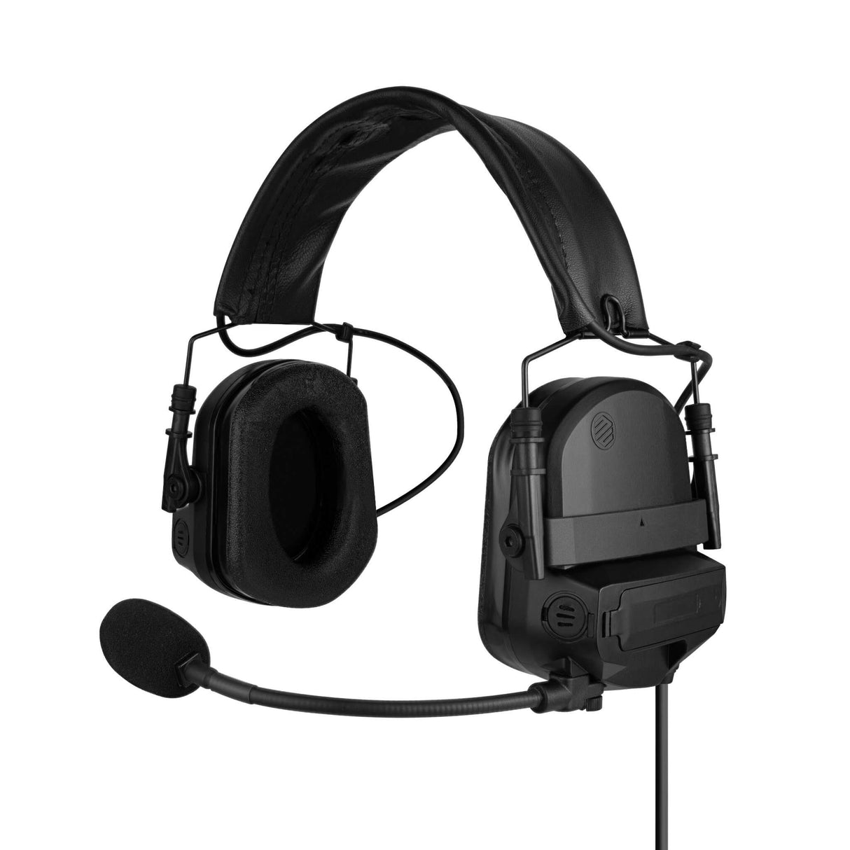 PolTact V2 Taktisches Kommunikationshelm-Headset mit aktivem Gehörschutz – 2-poliger Kenwood, Baofeng, BTECH, Rugged Radios, Diga-Talk, TYT, AnyTone, Alinco, Relm/BK Radio, Quansheng, Wouxon, Retevis