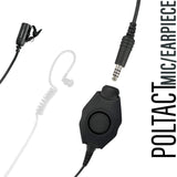 Tactical Mic / Earpiece / Tactical PTT Adapter Kit - 2 Pin Kenwood, Baofeng, BTECH, Rugged Radios, Diga-Talk, TYT, AnyTone, Alinco, Relm/BK Radio, Quansheng, Wouxon, Retevis