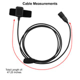 In Helmet & Push To Talk Kit - Quick Disconnect (Hirose): 2 Pin Kenwood, Baofeng, BTECH, Rugged Radios, Diga-Talk, TYT, AnyTone, Alinco, Relm/BK Radio, Quansheng, Wouxon, Retevis, Rocky Talkie Mountain Radio