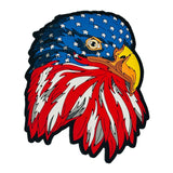 The Ultimate expression of Freedom the American Flag Eagle PVC Patch - 4" Tall with Hook Backing, alternate view 3