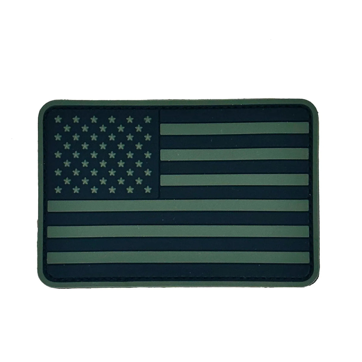 US Flag - Rounded Corners - 2"x3" PVC Patch (USA Made) in Blue, alternate view 4