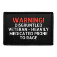 Disgruntled Veteran Warning Removable Patch