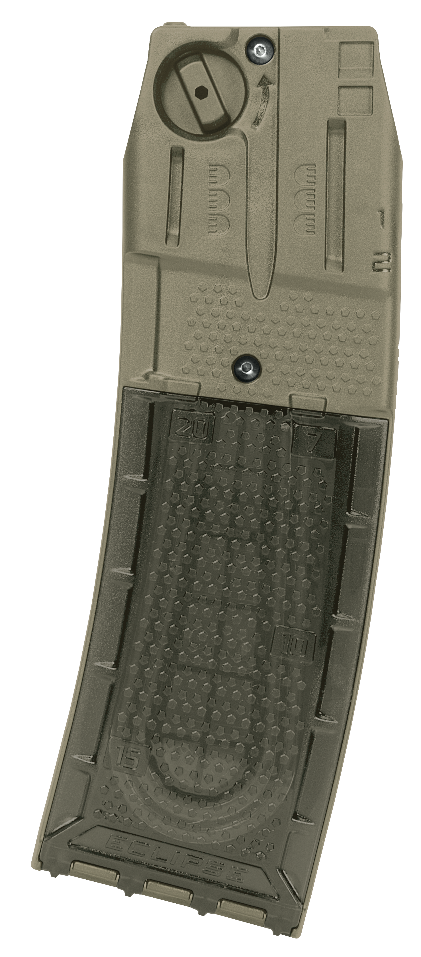 Planet Eclipse CF20 Pro Magazine Flat Dark Earth - front view