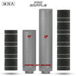 Airsoft Mock Suppressor Foam Set, Pro Baffle Set