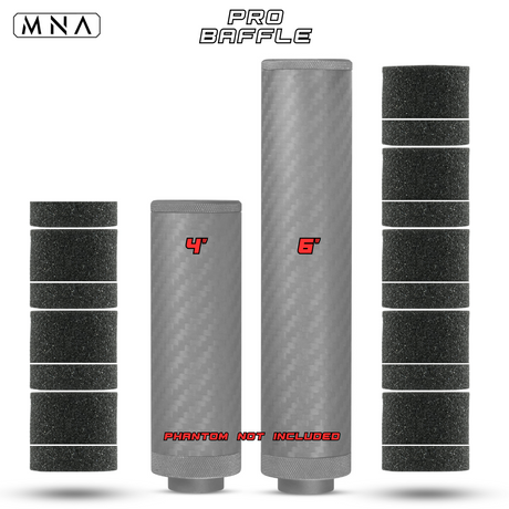 Airsoft Mock Suppressor Foam Set, Pro Baffle Set