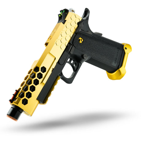 MNA Project Portoro Black and Gold Custom Hi-CAPA Airsoft Pistol, alternate view 2