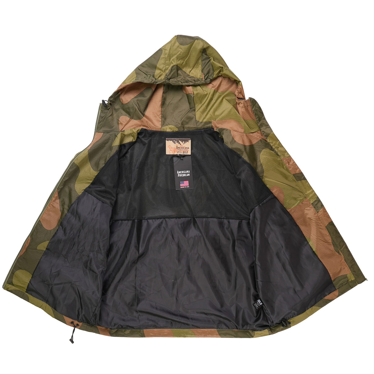 QILO x AP Retro Windbreaker in Norwegian Woodland, alternate view 9