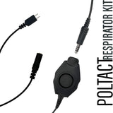 Respirator Mask PTT Kit- BaoFeng: UV9G, UV9R, UV9R Plus, UV9R Pro, BF-A58, BF-558, BF-N9, UV-XR, GT-3WP, BF-9700, UV-5S, BF-R760, UV-82WP