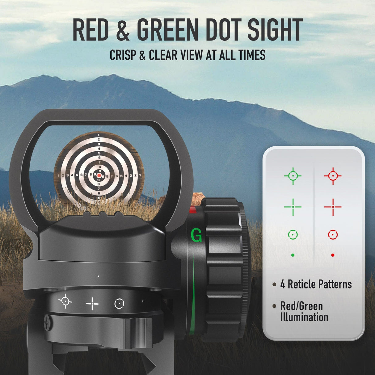 Pinty Nova 1x33x22mm Dot Sight in Red, alternate view 3