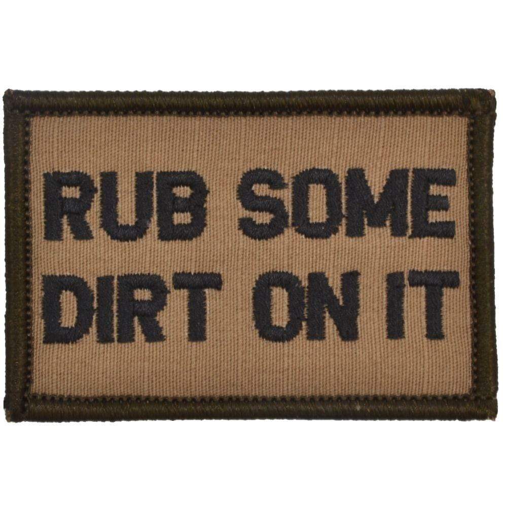 Rub Some Dirt On It - 2x3 Patch in Coyote Brown w/ Black, alternate view 4