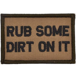 Rub Some Dirt On It - 2x3 Patch in Coyote Brown w/ Black, alternate view 4