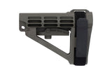 SB Tactical SBA4 Adjustable Pistol Stabilizing Brace in Olive Drab Green, alternate view 3