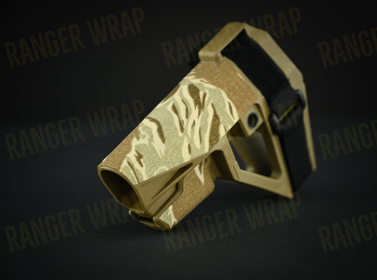 SB Tactical SBA5 Brace Wrap - in Cordura Fabric in Desert Tiger Stripe, alternate view 2