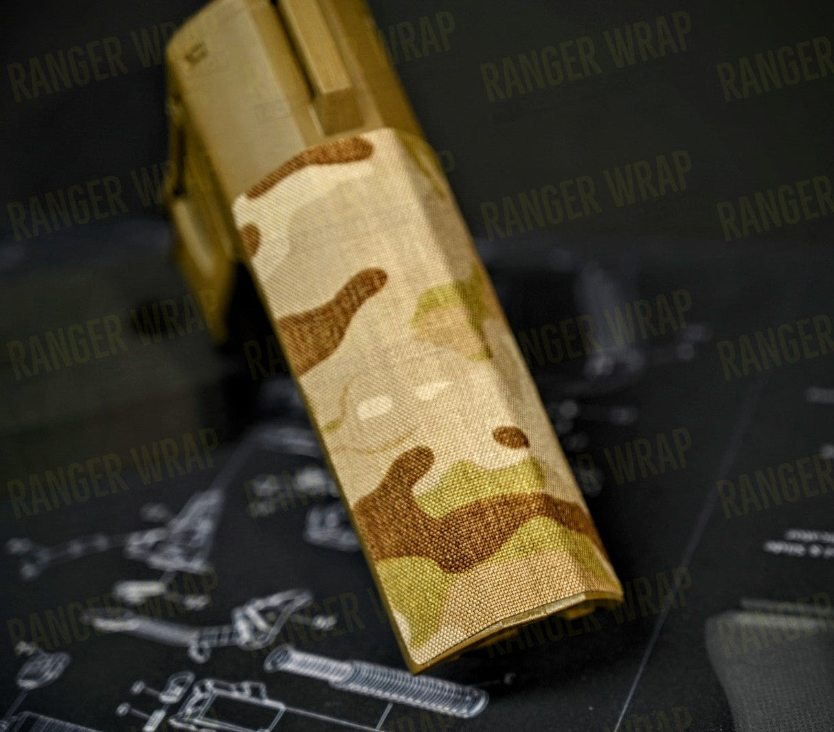 SB Tactical SBA3 Brace Wrap - in Cordura Fabric in Alpine Multicam, alternate view 3
