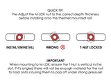 Low Profile Rail Adapter Kit -Fits ARC, Peltor, 3M, and other helmet headsets.