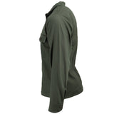 Long Sleeve Cotton Sateen Fatigue Shirt, 16.5, alternate view 3