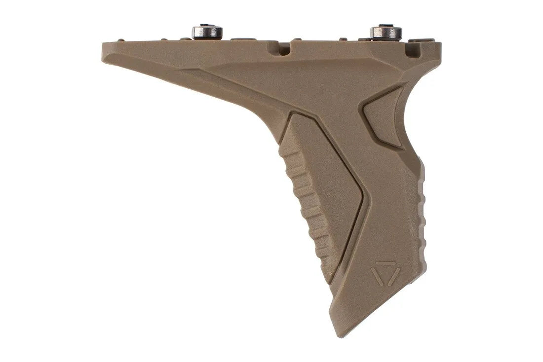 Strike Industries LINK Angled Handstop with Cable Management in FDE, detail view