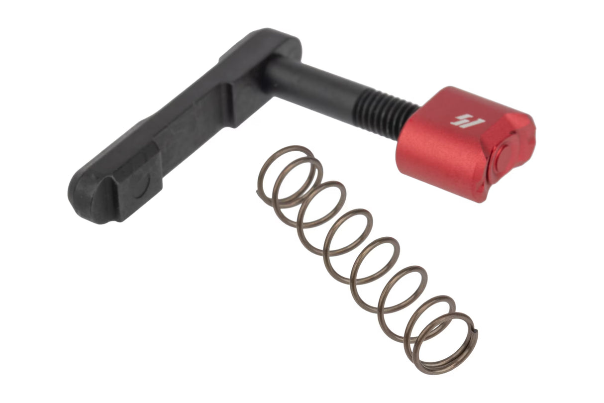 Strike Industries AR-15 Billet Magazine Catch Assembly in Red, alternate view 3