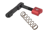 Strike Industries AR-15 Billet Magazine Catch Assembly in Red, alternate view 3