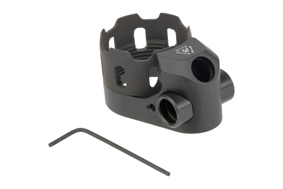 Strike Industries TRIBUS Enhanced Castle Nut and End Plate V2 in Black