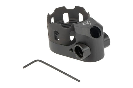 Strike Industries TRIBUS Enhanced Castle Nut and End Plate V2 in Black