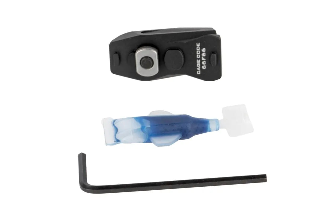 Strike Industries LINK Angled QD Sling Mount in Black showing QD socket