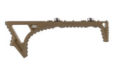 Strike Industries LINK Curved Foregrip in Flat Dark Earth, alternate angle