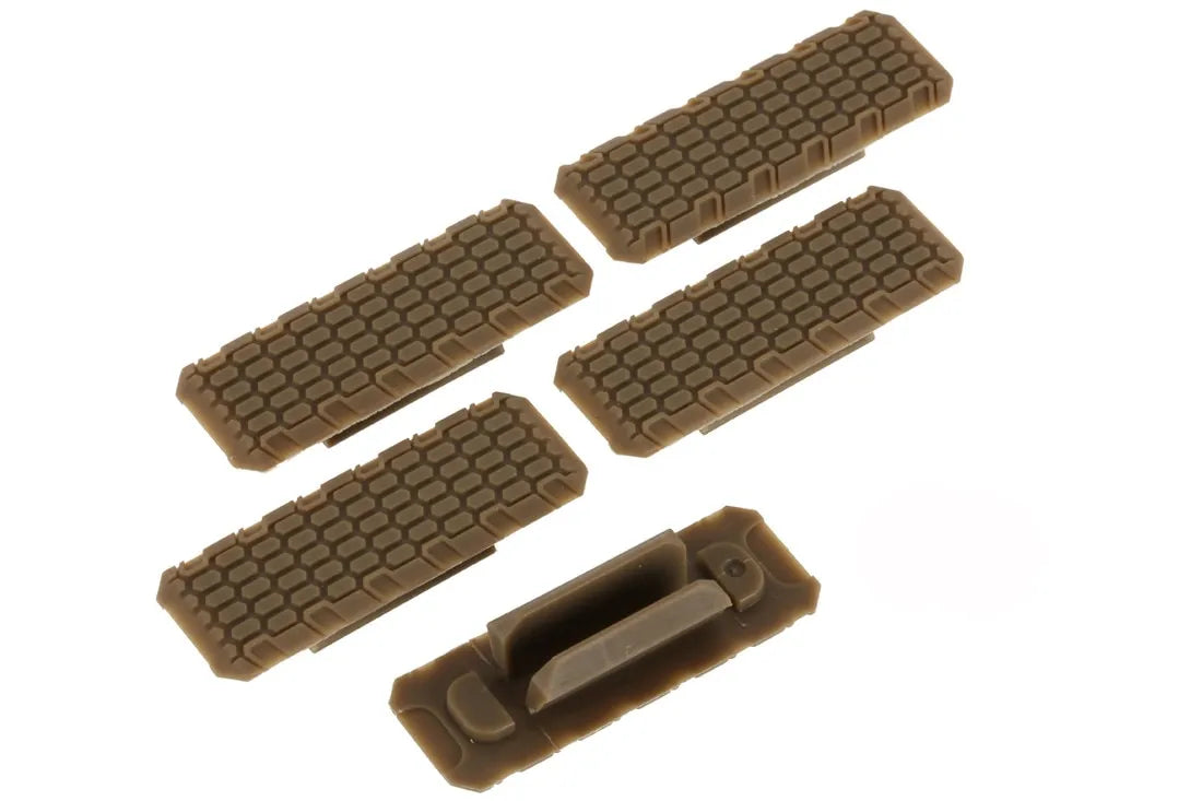 Strike Industries M-LOK Rail Cover V2 five-pack in Flat Dark Earth