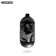"Diamond Series" Savage Skull Air Tank 80ci (Bottle Only) – Black / Silver — alternate view 4