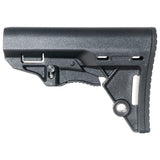 Davidson Defense AR-15 Scout Stock side view — integrated QD mount, black polymer