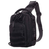 Military Tactical Sling Bag - Anti-Cut Waterproof for Outdoor Adventures in Dark Camo, alternate view 6