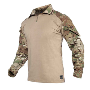 Army Tactical Desert Combat Shirt with Elbow Pad Inserts in Dark Camo
