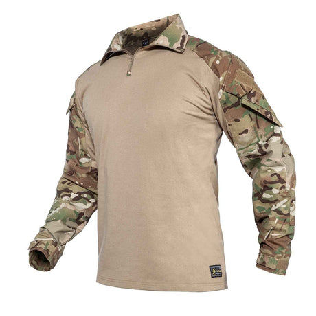 Army Tactical Desert Combat Shirt with Elbow Pad Inserts in Dark Camo