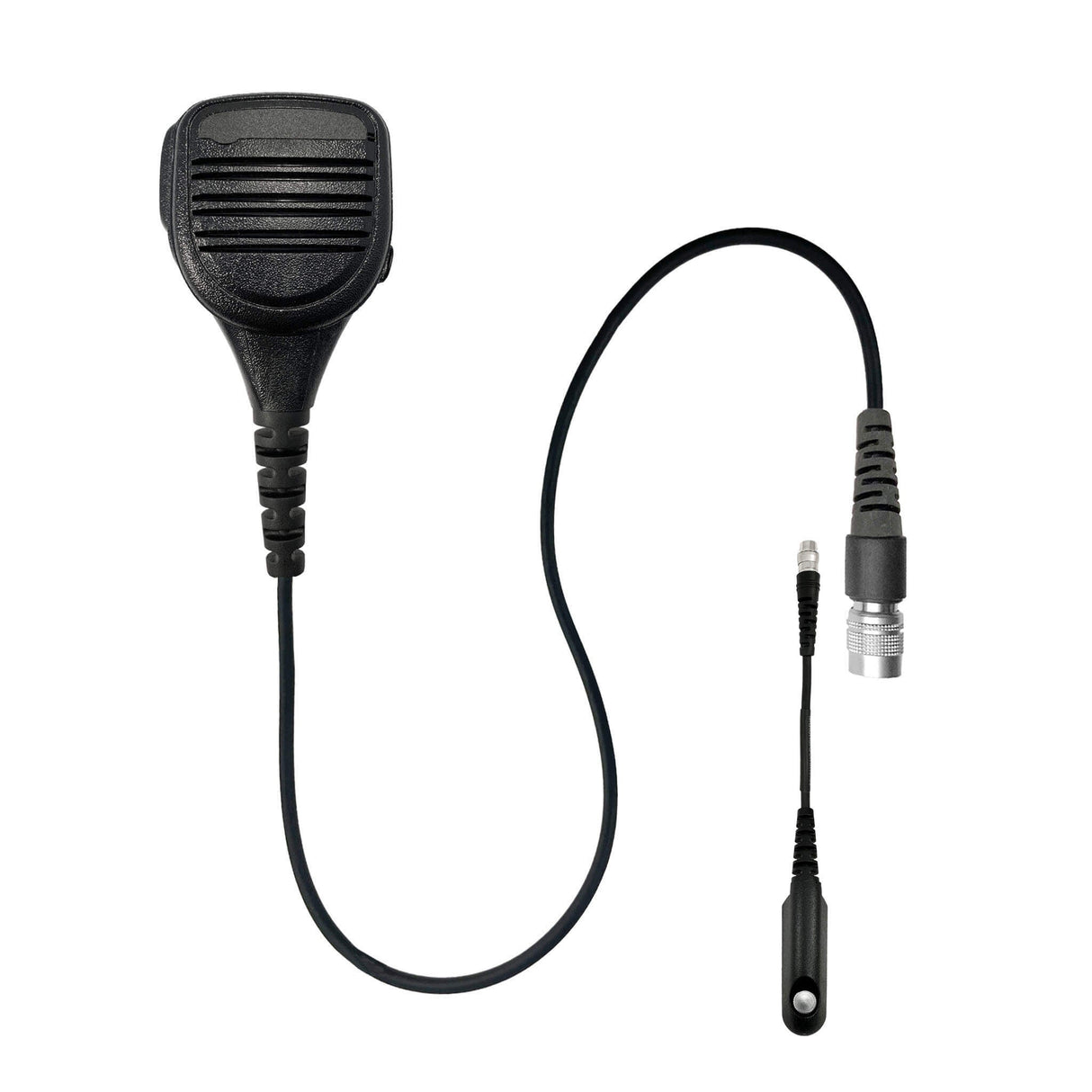 Micrófono de mano con altavoz y cable recto con conector de desconexión rápida (Hirose) - BaoFeng: UV9G, UV9R, UV9R Plus, UV9R Pro, BF-A58, BF-558, BF-N9, UV-XR, GT-3WP, BF-9700, UV-5S, BF-R760, UV-82WP