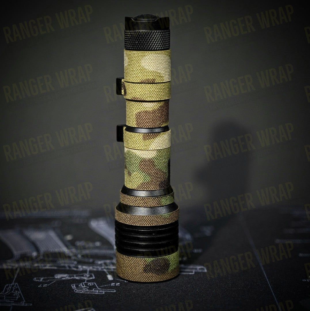 Streamlight Rail Mount 1 & 2 - Weapon Light Wrap in Cordura Fabric in Multicam