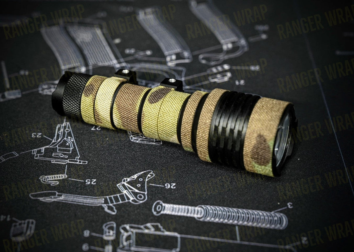 Streamlight Rail Mount 1 & 2 - Weapon Light Wrap in Cordura Fabric in Arid Multicam, alternate view 5